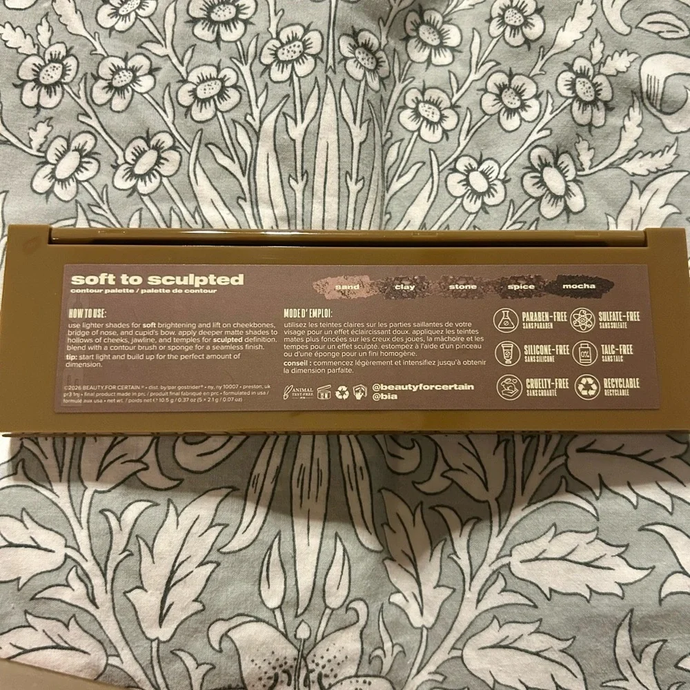 Beauty For Certain Soft To Sculpted Contour Palette
